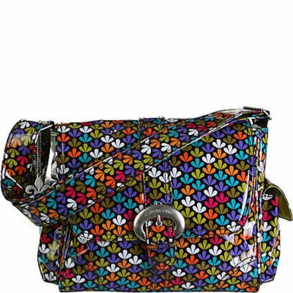 Kalencom Clover Buckle Laminated Bag NWOT